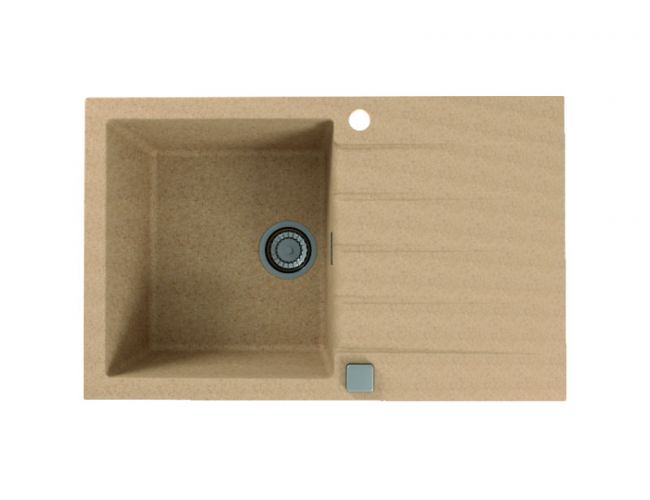 Мойка ALVEUS GRANITAL CADIT 20 BEIGE - G55 790 X 500  1X в комплекте с сифоном 1132823 (1132024)